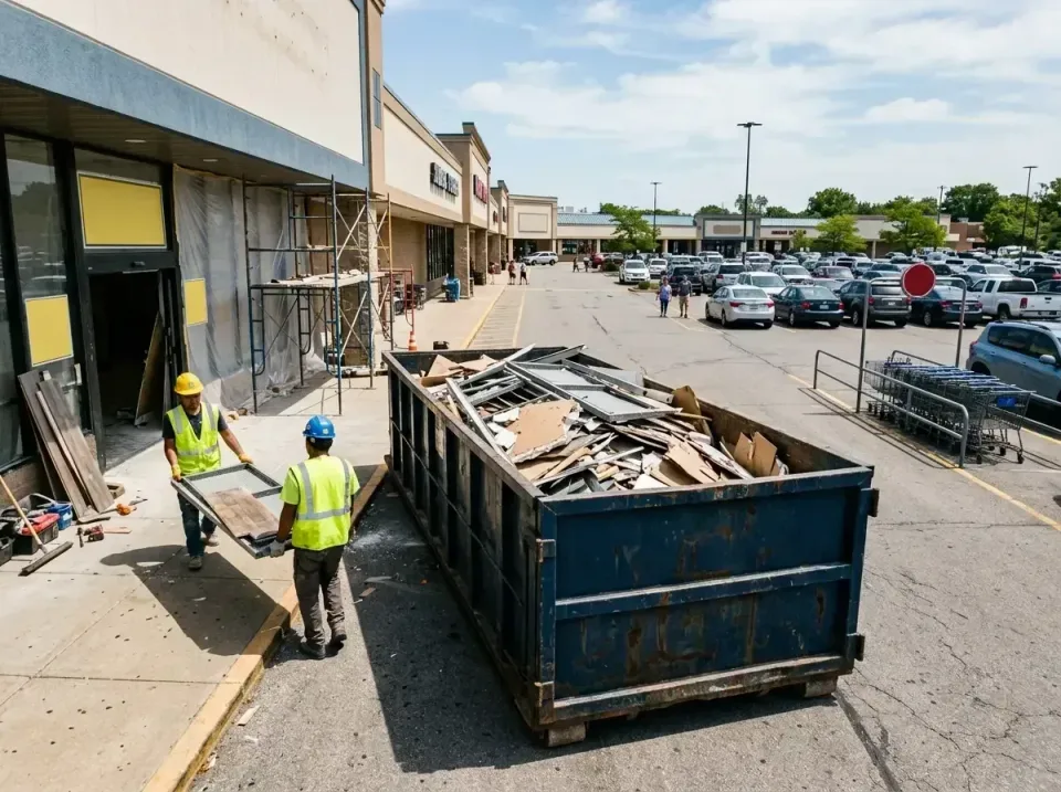 retail-store-renovation-debris-003 — frequently asked questions, Roll-off Dumpster Rentals in Fredericksburg, VA